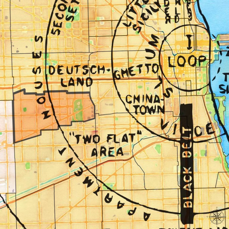 Collection of Chicago (North Lawndale) maps Bike Lab
