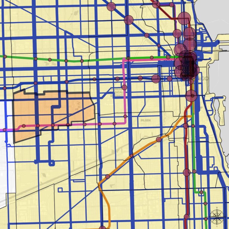 Collection of Chicago (North Lawndale) maps Bike Lab